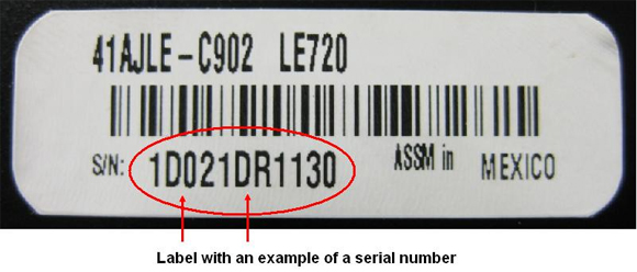 serial number