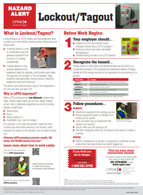 elcosh lockout tagout lockout tagout procedures