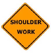 Shoulder Work Sign