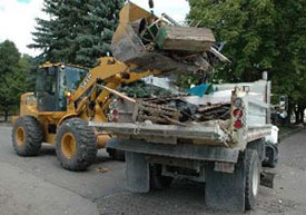 Keeping back from operations is key. Photo courtesy of FEMA