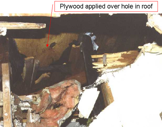 Photo of damage