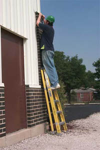 Photo of ladder use