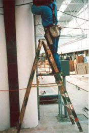 Photo of person on ladder