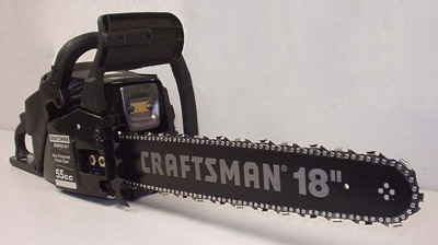 photo of chainsaw