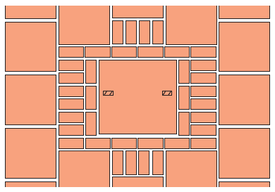  illustration of a layout using block paving in-fills