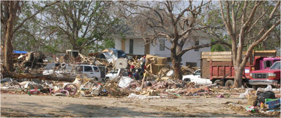 photo of hurricane damage