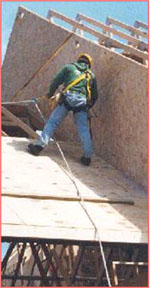 worker on roof