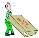 moving materials cartoon