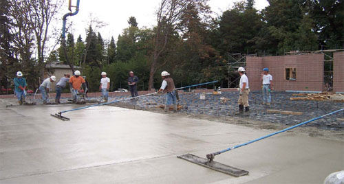 concrete finishing