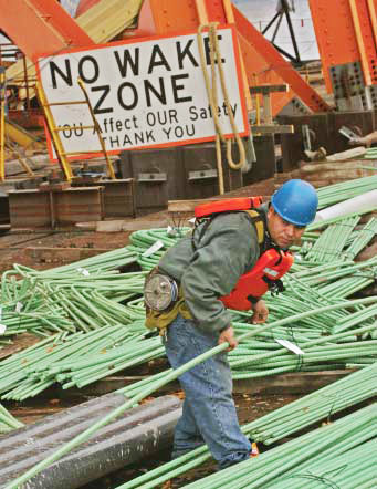 worker piping.