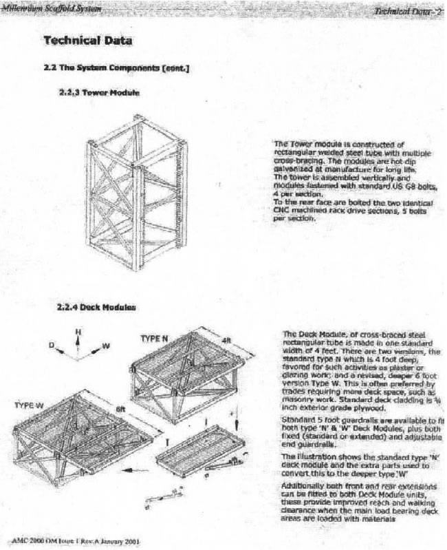 Second Page of Technical Data