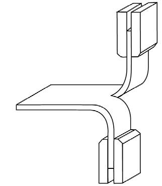illustration of tearing test configuration