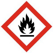 International symbol for flammable material