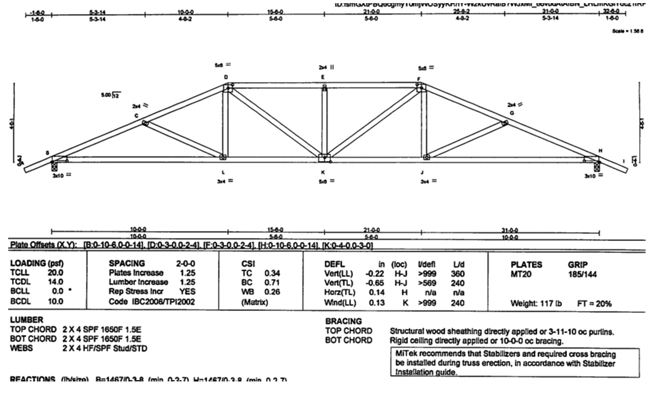 Truss System Blueprint 2