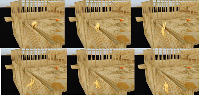 Demonstration of fall kinematics