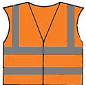 orange reflective vest