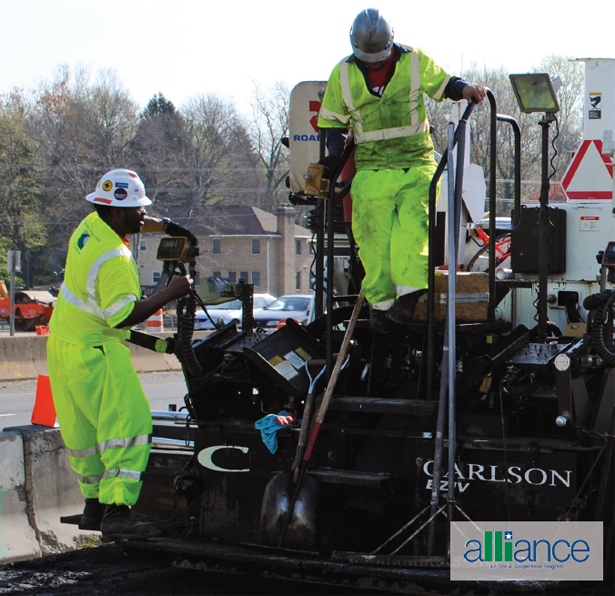 workers with visibility clothing