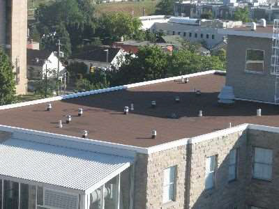 Photo showing permanent roof anchors