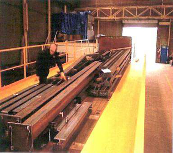 Man moving platforms