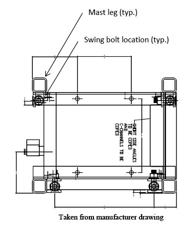 Figure 6 is a schematic cross section of the mast section