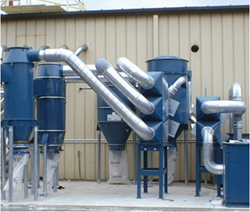 This is a picture of a bulding's customized high volume air filtration system