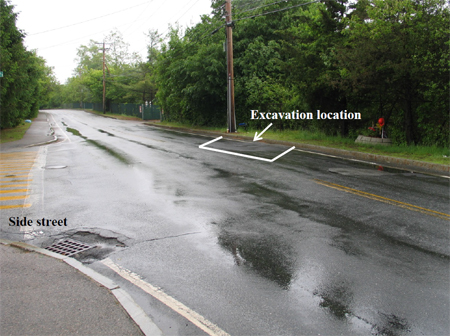 Figure 2- street view of the intersection of the incident