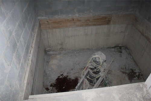 This is a picture of the base of the shaft.