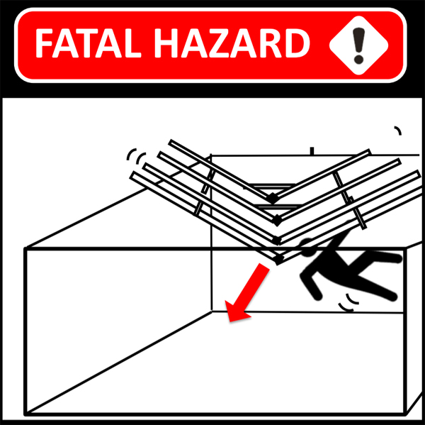 FataL HAZARD UNDER COLLAPSED ROOF