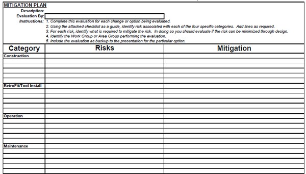 D1D Life Cucle Safety Evaluation comparison form