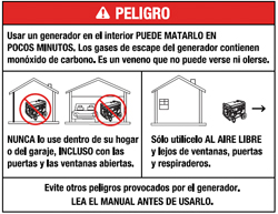 danger warning in spanish