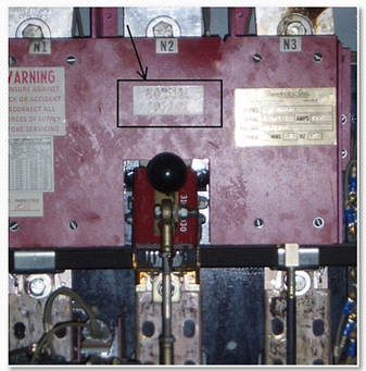 Transfer switch close up