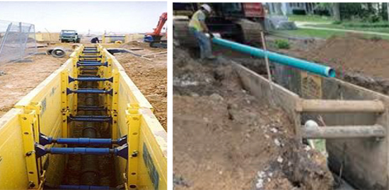 trench shoring examples