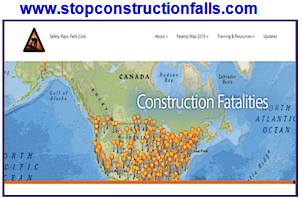 stop construction falls site