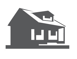 Graphic of house with roof