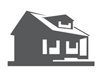 Graphic of house with roof