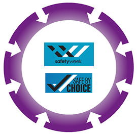 Safety Week and Safe By Choice logos